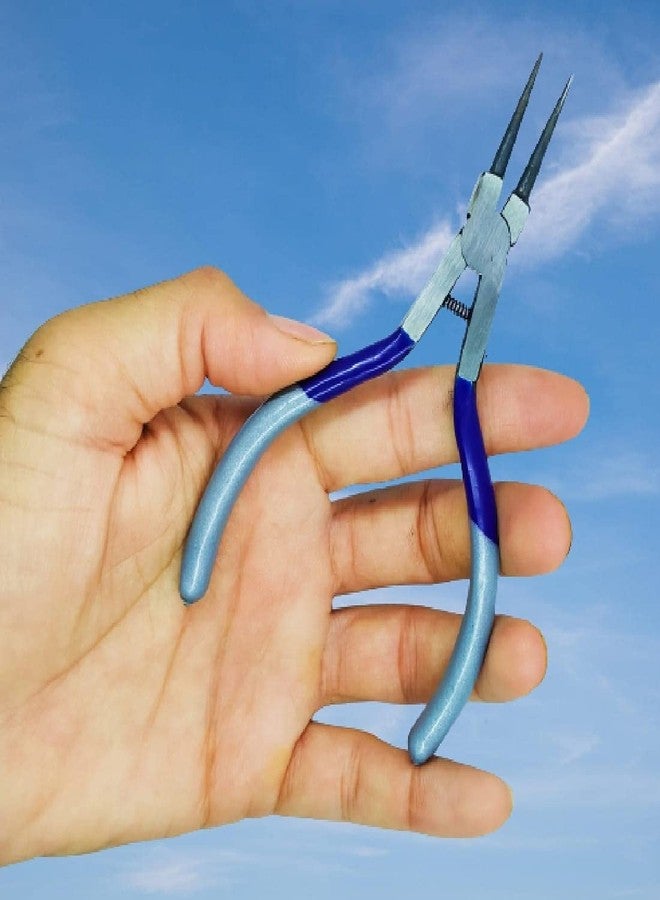 Pilerman Paradise Tools (India) Mini Super Long, Round Nose Bending Plier For Jewelry Making, Repairing (Mn&Mrn-Mini) - Blue - Image 3